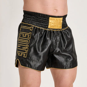 Korte broek kick-thai Leone DNA Premium AB969 Zwart-Combat Arena