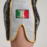 Pantaloncini kick-thai Leone IUTER Barbed Wire AB05IU Nero-Combat Arena