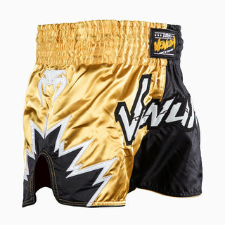 Korte broek kick-thaise Venum Inferno 2.0 Zwart-goud-Combat Arena