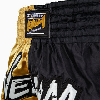 Korte broek kick-thaise Venum Inferno 2.0 Zwart-goud-Combat Arena