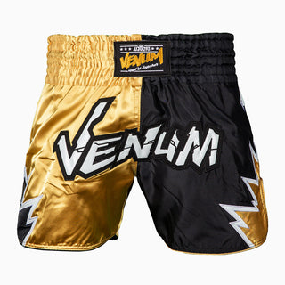 Korte broek kick-thaise Venum Inferno 2.0 Zwart-goud-Combat Arena