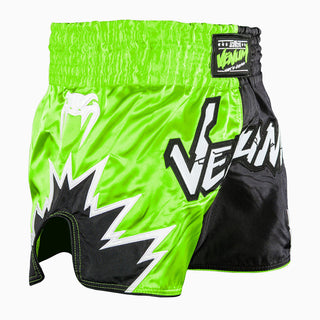 Korte broek kick-thai Venum Inferno 2.0 Groen-zwart-Combat Arena