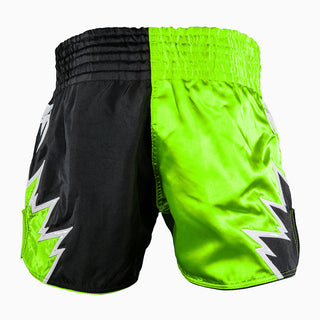 Korte broek kick-thai Venum Inferno 2.0 Groen-zwart-Combat Arena