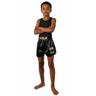 Korte broek Kind kick-thai Venum Classic Zwart-goud