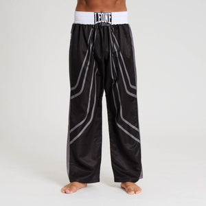 Broek Kickboksen WAKO Leone AB992 Zwart-Combat Arena