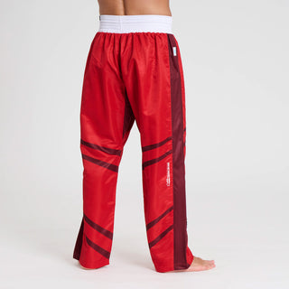 Broek Kickboksen WAKO Leone AB992 Rood-Combat Arena