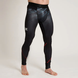 Compressiebroek Leone MMA Cage AB974 Donkergrijs-Combat Arena