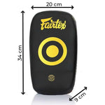 Thai Pad Fairtex Microvezel Gebogen Klein KPLC6 Zwart-goud 
