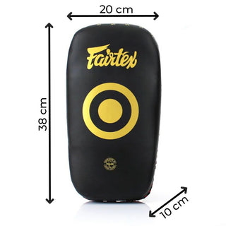 Thai Pad Fairtex Microvezel Gebogen Standaard KPLC5 Zwart 