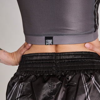 Dames Borstbeschermers Leone WAKO AB993 Zwart-Combat Arena