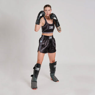 Dames Borstbeschermers Leone WAKO AB993 Zwart-Combat Arena