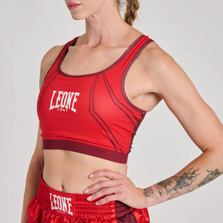 Dames Borstbeschermers Leone WAKO AB993 Rood-Combat Arena