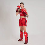Dames Borstbeschermers Leone WAKO AB993 Rood-Combat Arena