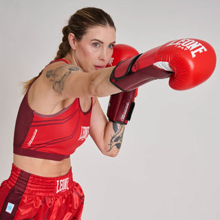 Dames Borstbeschermers Leone WAKO AB993 Rood-Combat Arena