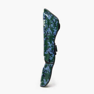 Scheenbeschermers Leone Urban Fighter PT118 blauw-groene camouflage-Combat Arena