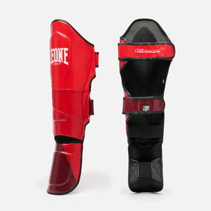 Scheenbeschermers Leone WAKO PT178 Rood-Combat Arena