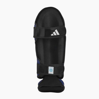 Scheenbeschermers met voetbescherming Adidas Pro Kickboksen WAKO Blauw-wit 
