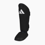 Scheenbeschermers met parapet Adidas Pro Kickboksen WAKO Zwart-wit 