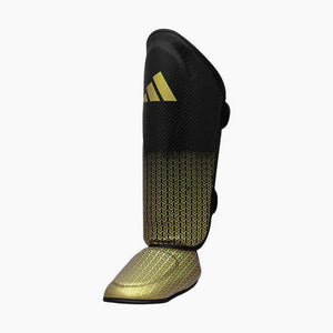 Scheenbeschermers met voetsteun Adidas Pro Kickboksen WAKO Zwart-goud 
