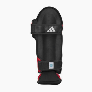 Scheenbeschermers met voetbescherming Adidas Pro Kickboksen WAKO Rood-wit 