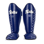 Scheenbeschermers Fairtex Competitie SP5 met blauwe voetbeschermers 