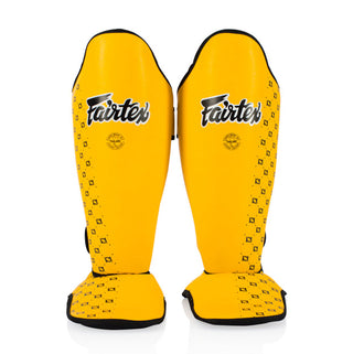 Scheenbeschermers Fairtex Competitie SP5 met gele voetbescherming 