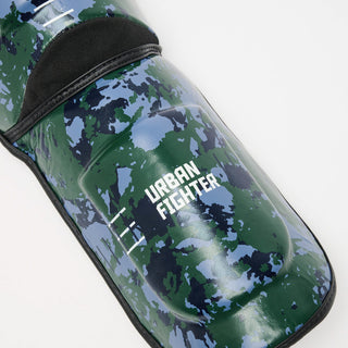 Scheenbeschermers Leone Urban Fighter PT118 blauw-groen camo 