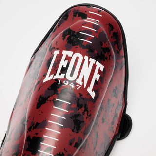 Scheenbeschermers Leone Urban Fighter PT118 Rood-zwart camo 