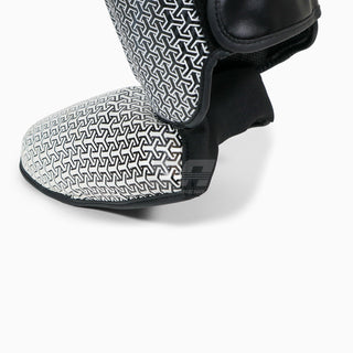 Scheenbeschermers met parapet Adidas Pro Kickboksen WAKO Zwart-wit 