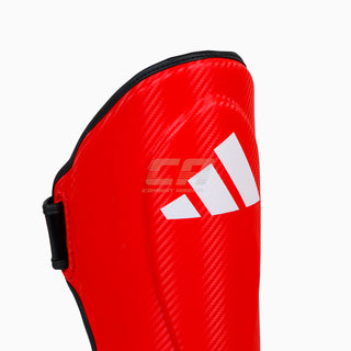 Scheenbeschermers met voetbescherming Adidas Pro Kickboksen WAKO Rood-wit 