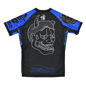 Rashguard Half Sumo Sugoi Ranked Blauw-Combat Arena