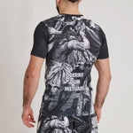 Rashguard Leone IUTER Barbed Wire AB06IU Zwart-Combat Arena
