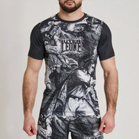 Rashguard Leone IUTER Barbed Wire AB06IU Zwart-Combat Arena