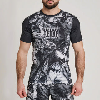 Rashguard Leone IUTER Barbed Wire AB06IU Zwart-Combat Arena