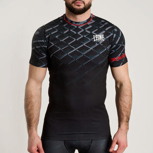 Rashguard Leone MMA Cage AB971 Donkergrijs-Combat Arena