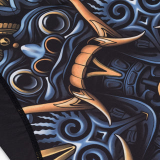Rashguard Manto Barong korte mouwen Zwart-Combat Arena