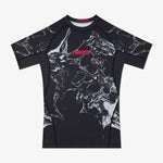 Rashguard Manto Flux maniche corte Nero-Combat Arena