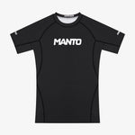 Rashguard Manto Logo Dubbele korte mouwen Zwart-Combat Arena