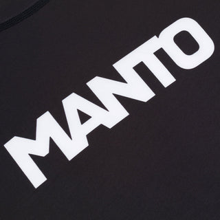 Rashguard Manto Logo Dubbele korte mouwen Zwart-Combat Arena