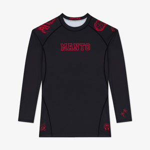 Rashguard Manto Miko lange mouwen Zwart-Combat Arena