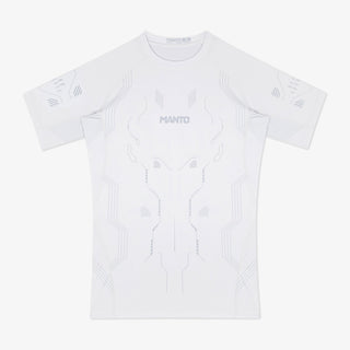Rashguard Manto Shield maniche corte Bianco-Combat Arena