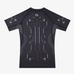 Rashguard Manto Shield korte mouwen Zwart-Combat Arena