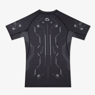 Rashguard Manto Shield korte mouwen Zwart-Combat Arena