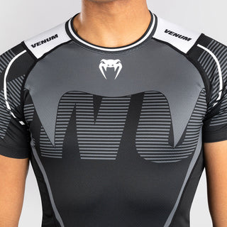 Rashguard Venum Adrenaline korte mouwen Zwart-grijs 