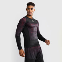 Rashguard Venum G-Fit Air lange mouwen Zwart-rood-Combat Arena