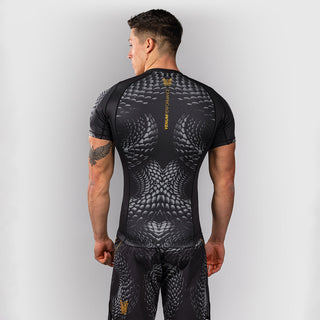 Rashguard Venum Matupa korte mouwen Zwart-grijs-Combat Arena