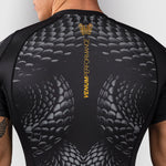 Rashguard Venum Matupa korte mouwen Zwart-grijs-Combat Arena