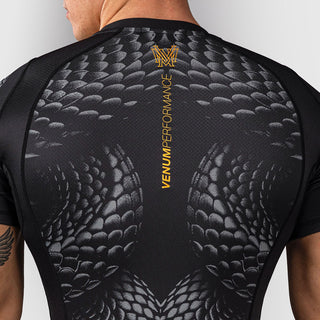 Rashguard Venum Matupa korte mouwen Zwart-grijs-Combat Arena