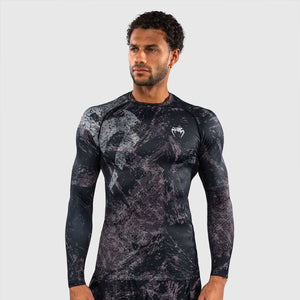 Rashguard Venum Rage & Workout lange mouwen Zwart-grijs-Combat Arena