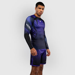 Rashguard Venum Tekken 8 Kazuya lange mouwen Zwart-paars-Combat Arena